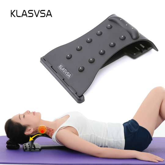 KLASVSA Neck Massage Cervical traction Pain Relief Accupressure Magic Stretcher Fitness Equipment Stretch Relax