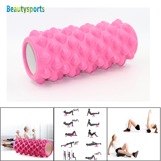 33*14cm Foam Roller Yoga Columna Fitness Gym Deep Tissue Myofascial Release Exercise Sports Massage Roller
