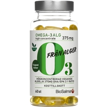 BioSalma Omega-3 av Alg 375mg DHA/EPA 60 kapselia