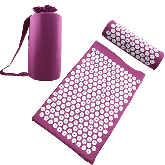 Relieve Stress Pain Yoga Massager Mat Natural Relief Stress Tension Body Massage Pillow Cushion Acupressure Mat