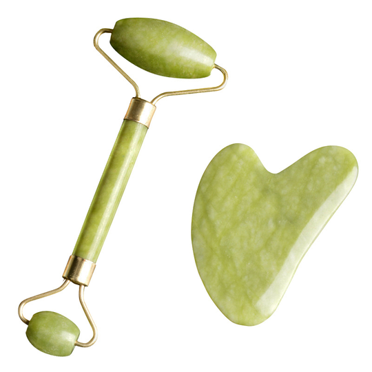 1Pc Natural Jade Massage Roller Guasha Board Spa Scraper Stone Facial Anti-Wrinkle Face Lifting Facial Massager Skin Care Tool