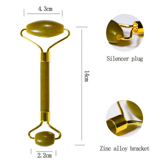 Facial Massage Roller Double Heads Jade Stone Face Lift Hands Body Gua ShaSkin Relaxation Slimming Beauty Health Skin Care Tools