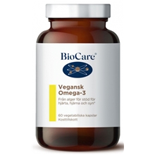 BioCare Vegansk Omega-3 60 kapselia