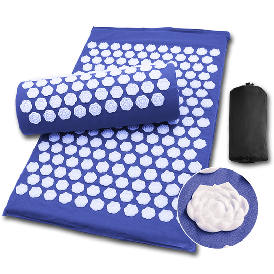Lotus Acupuncture Massager Mat Set Relieve Stress Back Pain Acupressure Mat Pillow Cushion Massage For Body Neck Foot Relaxation