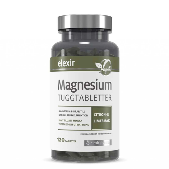 Elexir Pharma Magnesium Tuggtabletter 120 Tabs