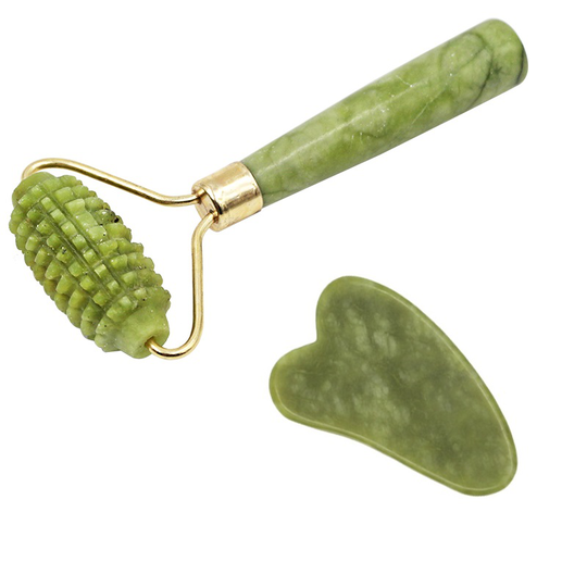 Facial Massage Roller Guasha Board Double Heads jade face roller Lift Body Skin Relaxation Slimming Beauty Neck Thin tools