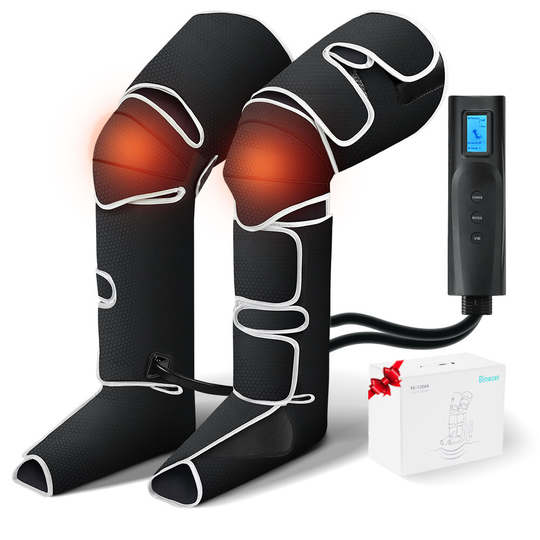 Binecer LM 1.3 Ben- och fotmassager med 40-55°C värmefunktion Fot- och vadbensmassager för muskelavslappning och smärtli