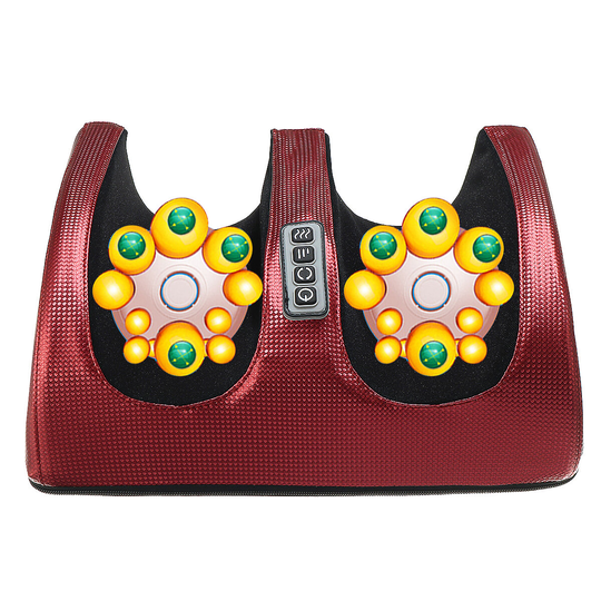3 hastighet Elektrisk fotmassager Maskin Vibration Massagemagnetism Varm komprimeringsterapi Ben lindrar trötthet Knådma