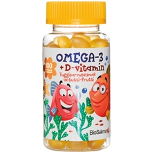 Omega-3 + D-vitamin tuggisar barn 100 kapselia