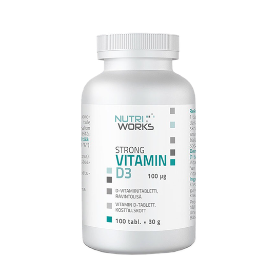 Strong vitamin D3, 100mcg, 100 tabl