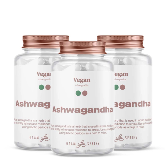 Gaam Life Series Vegan Aswagandha 180 Caps