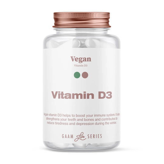 Gaam Life Series Vegan D3 60 Caps