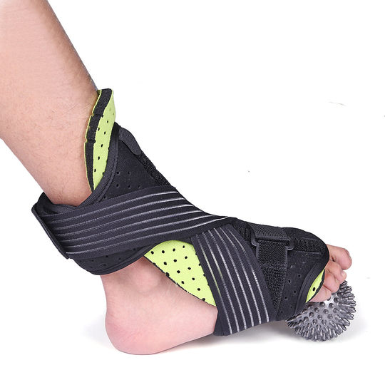 Dorsal Plantar Fasciitis Brace Ankel Support Tendonitis Night Splint Heel + Massage Ball