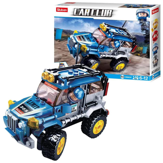 Sluban Car Club, Off-Road Rakennussarja - Sininen