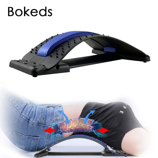 Back Stretcher Lumbar Stretching Device with 3 Adjustable Settings Lumbar Back Pain Relief Device for Upper and Lower Back Pain