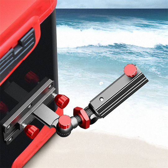 Fishing Rod Holder CNC Aluminum Magnesium Alloy Universal 360 Adjustable Fish Box Rod Rack Stand Support Fishing Accessories