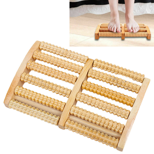3 5 6 Raw Wooden Foot Massage Roller Relax Rest Relief Massager Spa Massager Anti Cellulite Pain Relief Foot Health Care Tools