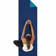 Gaiam 2 color Yoga Mat 6mm -Navy/Blue